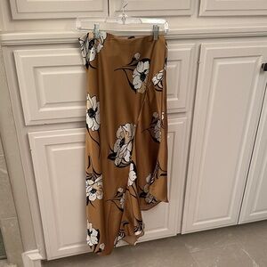 White House Black Market Asymmetrical Floral Skirt